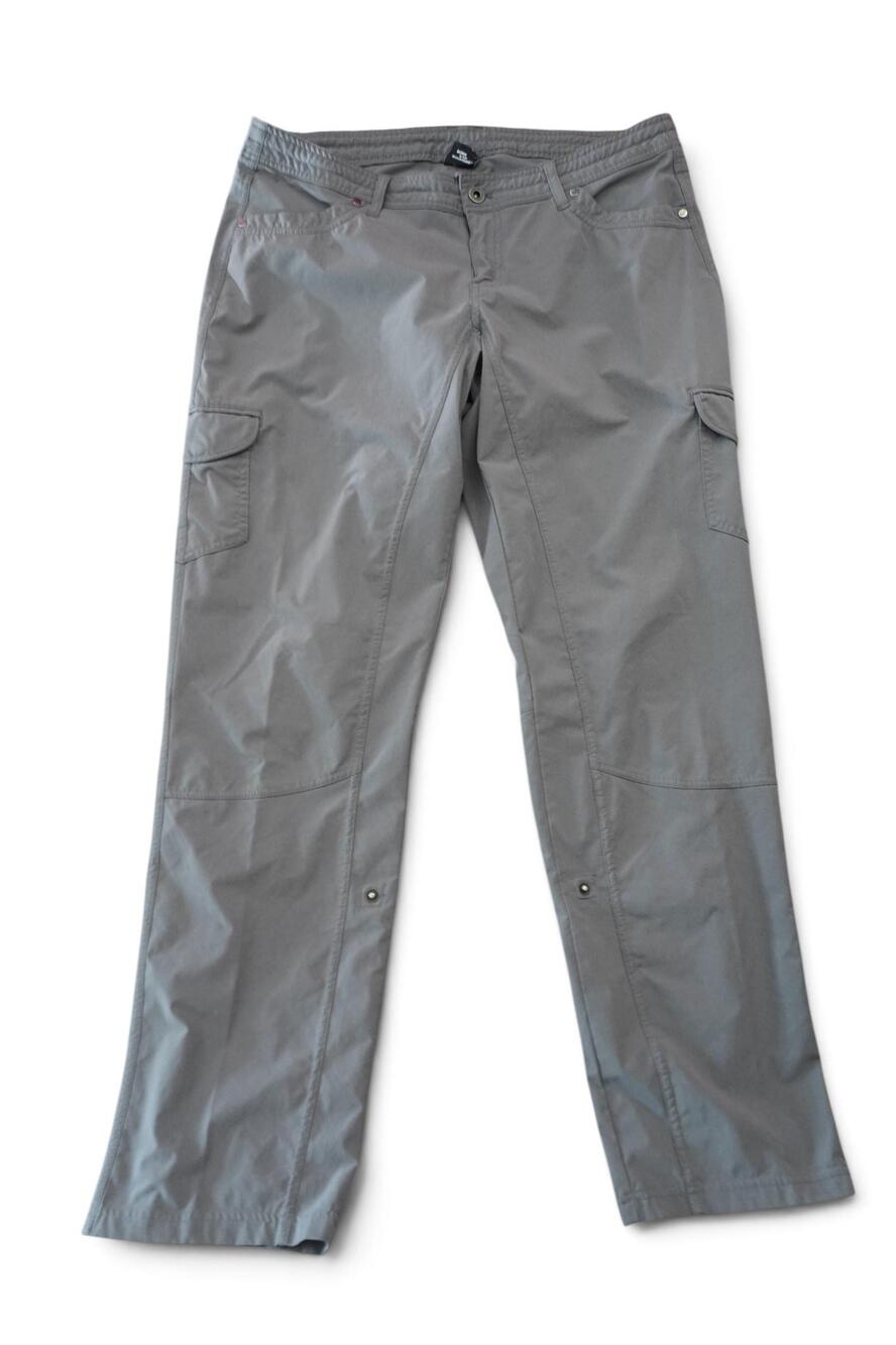 KUHL Freeflex Roll Up Pant Women's 14Grey Cargo 34x32 Hiking Convertible Hiking